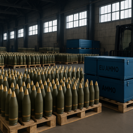 EU to Deliver 1.35 Million Artillery Shells to Ukraine by the End of 2025