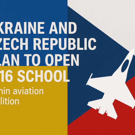 Ukraine and Czech Republic to Open Joint F-16 Training School