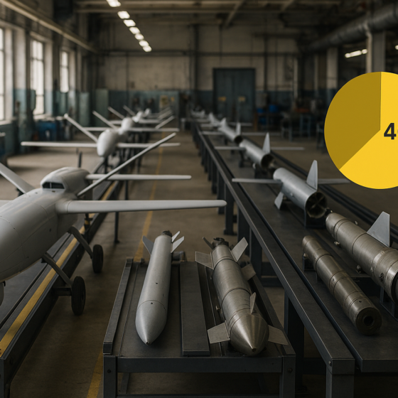 Ukraine’s Defence Output Targets 40 % of Domestic Requirements