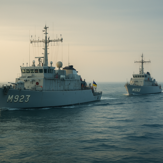 New mine-counter­measure vessels expand Ukraine’s ability to reopen Black-Sea trade lanes