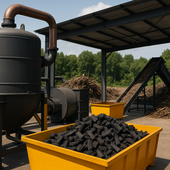 British Investor to Launch Biochar Production in Rivne Region Using Forestry Waste