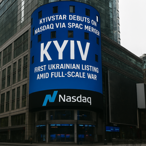 Kyivstar Debuts on Nasdaq via SPAC Merger — First Ukrainian Listing Amid Full-Scale War
