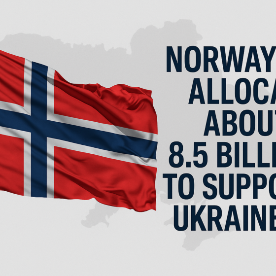 Norway to Provide $8.5 Billion in Support for Ukraine in 2026