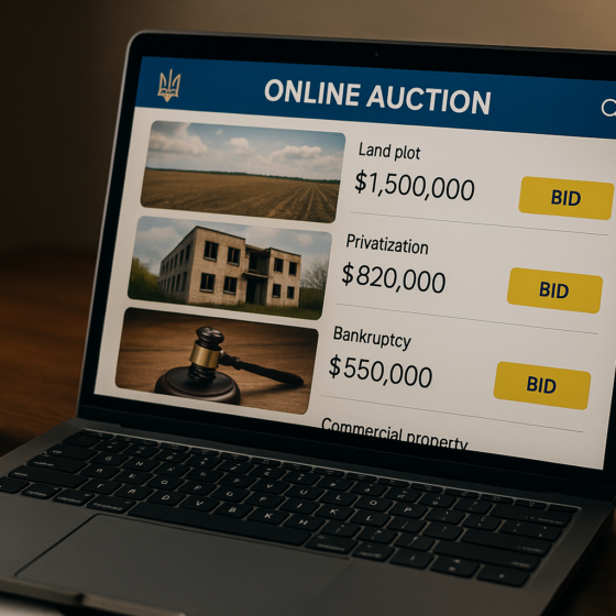Online Auctions in Ukraine Generate Over ₴5.7 Billion in 2025