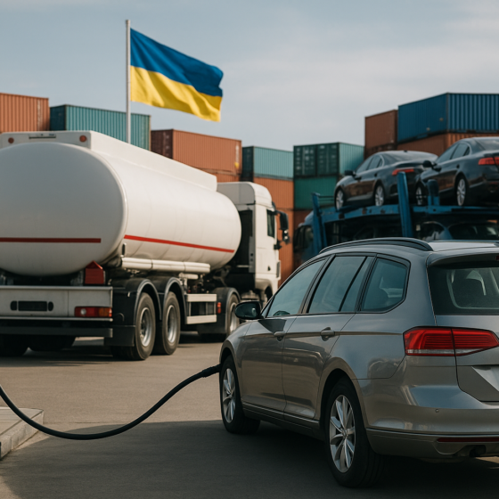 Ukraine’s Imports Surge 38% in July 2025 on Fuel and Car Purchases