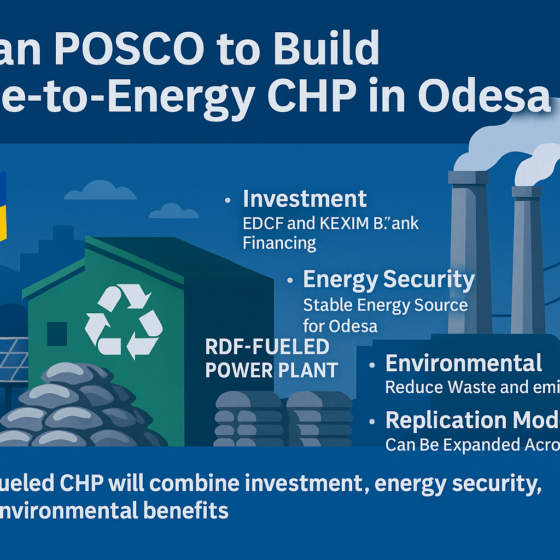 Korean POSCO to Build Waste-to-Energy CHP in Odesa