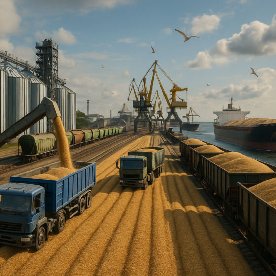 Ukraine Exports Over 5 Million Tons of Grain Since Start of 2025/26 Season