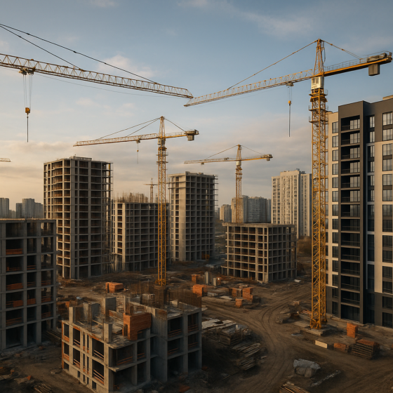 Volumes of New Housing Construction in Ukraine Grew by 45% in the First Half of 2025