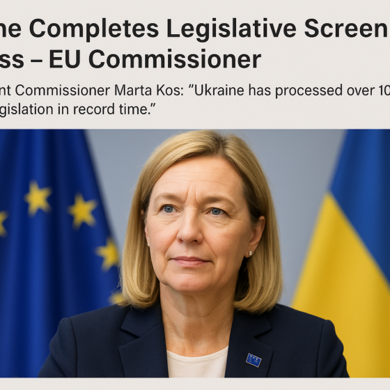 Ukraine Completes Legislative Screening Process