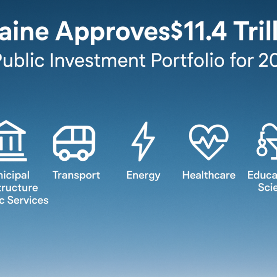Ukraine Approves ₴11.4 Trillion Public Investment Portfolio for 2026