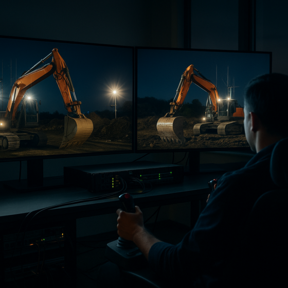 Japanese Technology Enables Remote Control of Excavators from Kyiv — 8,000 km Away