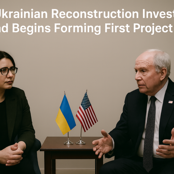 US-Ukrainian Reconstruction Investment Fund Begins Forming First Project Phase