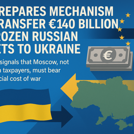 EU Prepares Mechanism to Transfer €140 Billion in Frozen Russian Assets to Ukraine