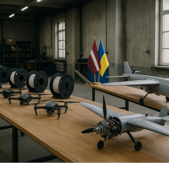 Latvian Fiber-Optic Drones Go to the Front, While Ukraine Launches Its Own UAV Engines