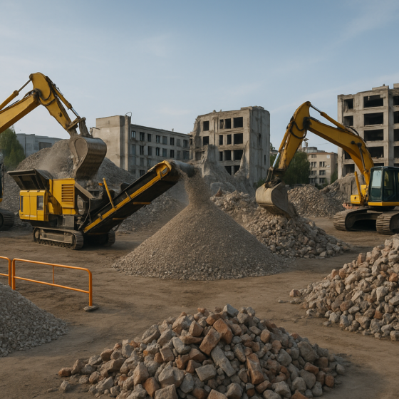 Japan Supplies Two Construction Waste Recycling Lines to Support Ukraine’s Green Reconstruction