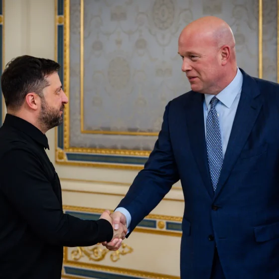US Ambassador to NATO Matthew Whitaker Visits Kyiv for the First Time