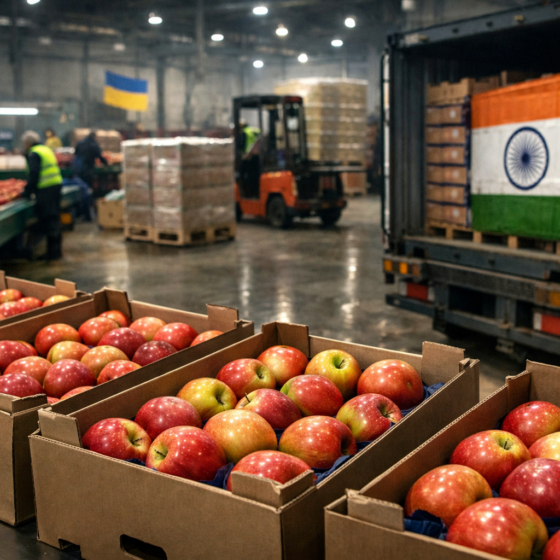 Ukrainian apples enter India market with high export upside