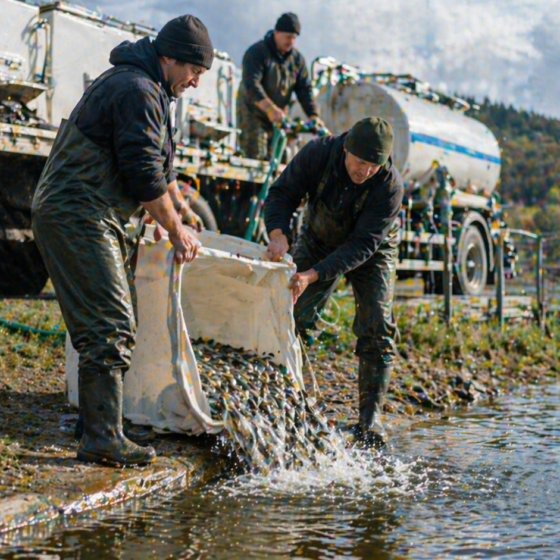 Ucrania prepara repoblamiento masivo de peces en embalses clave