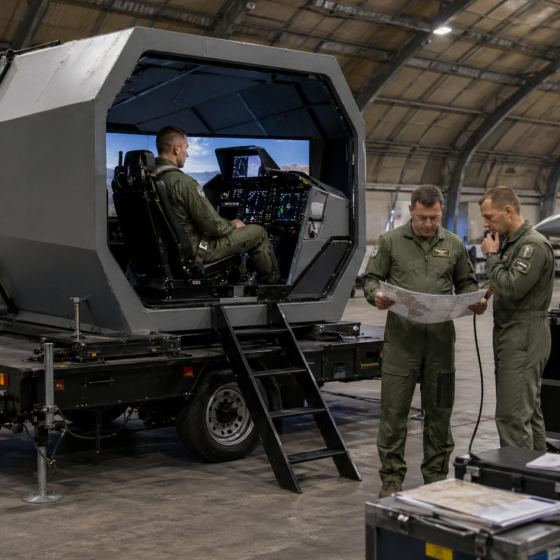 Ukraine receives rare mobile F-16 simulators to speed pilot training