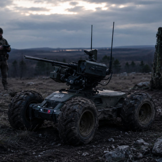 HIMLI-T adapts the ground robot platform for remote fire support