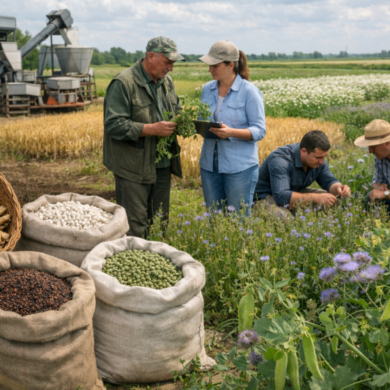 Ukrainian farmers expand niche seed crops as beans and peas gain ground